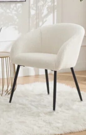 George Oliver Yandier 19.1" Wide Fabric Dining Chair - Upholstered Seat, Modern Comfort? Similar to Picture New Floor Model $299