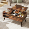 Wade Logan&reg; Eoghan Lift Top Coffee Table with Storage, Modern Coffee Tables with Adjustable Shelf, Square Wood Coffee Table for Living Room New In Box $499