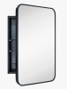 Ebern Designs Garnes Recessed or Surface Mount Framed Medicine Cabinet with Adjustable Shelves, 24" H x 16.5" W x 4.84" D New In Box $299