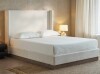 Latitude Run Hosford Upholstered Wingback Bed King Size in Oat New in Box $999