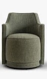 Latitude Run 19" Upholstered Fabric Fully Assembled Swivel Accent Armchair in Green New in Box $699