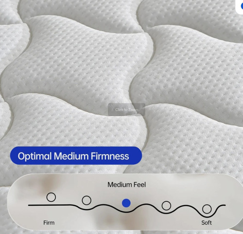 Alwyn Home 12" Full Size Hybrid Mattress Medium Plush Cooling Gel Memory Foam CertiPUR US Certified New in Box $599