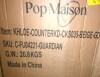 Everly Quinn 24.5" Modern Upholstered Counter Height Bar Stools With Barrel Back & Footrest in Beige New in Box $399 - 2