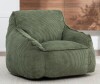 Trule Giant Bean Bag Chair For Adults & Teens, Comfy Corduroy Sofa With Armrests, Large Bean Bag Couch With Shredded Foam Filler in Green New in Box $399