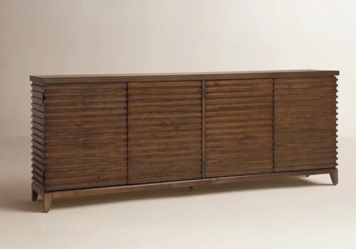 Birch Lane Emeline Myra 82" Wide Acacia Solid Wood Sideboard New in Box $2499