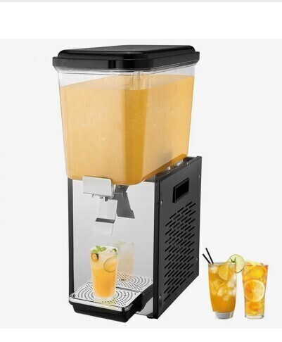 VEVOR Commercial Beverage Dispenser, 18 L / 19 QT Juice Dispenser, 200W 304 Stainless Steel Food Grade Ice Tea Drink Machine with 45&deg;F-54&deg;F Cooling Temperature, for Cold Drink Restaurant Bar Party New in Box $499