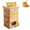 VEVOR Bee Hive 40 Frame Bee Hives Starter Kit, Beeswax Coated Fir Wood, 2 Deep + 2 Medium Bee Boxes Langstroth Beehive Kit, Transparent Acrylic Windows with Foundations for Beginners Pro Beekeepers, New in Box $299