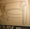 Wrought Studio 33" Wide Upholstered Modern 3-Legs Barrel Accent Chair, Khaki, New in Box $499 - 2