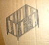 Little Seeds Crawford Curved Post 3-in-1 Crib, Sharkey Gray, New in Box $399 - 2