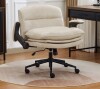 Latitude Run&reg; 28" Wide-Seat Office Chair with Flip-Up Arms, Faux Leather New Open Box $299