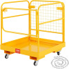 VEVOR Forklift Man Basket, 36 x 36 Inches Safety Cage Work Platform 1200 lbs Load Capacity, Collapsible, 4 Wheels, Device Chain Included, For Aerial Work Lifting Loader New Open Box $399