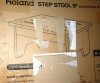 August Grove&reg; 9" Acacia Wood One Step Stool New In Box $199 - 2