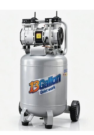 VEVOR 13 Gallon Air Compressor, 2HP 4.6 SCFM@90PSI Oil Free Air Compressor Tank, 66dB Ultra-Quiet Compressor for Tire Inflation, Auto Repair, Woodwork Nailing, Spray Painting (125PSI Max Pressure) On Working $499