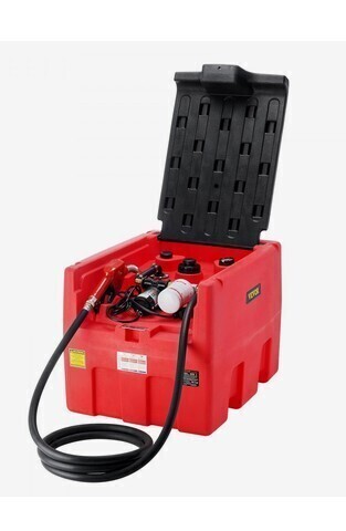 VEVOR Portable Diesel Tank, 48 Gallon, 10.6GPM Flow Rate, Diesel Fuel Tank with 12V Electric Transfer Pump, 13.1ft Hose, Auto Fueling Nozzle, Transfer Tank for Easy Fuel Transportation, Red New in Box $699