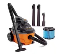 RIDGID 4 Gal. 5.0 Peak HP Portable Shop Vacuum Wet Dry Vac with Fine Dust Filter, Locking Hose and Attachments WD4070 New In Box $199