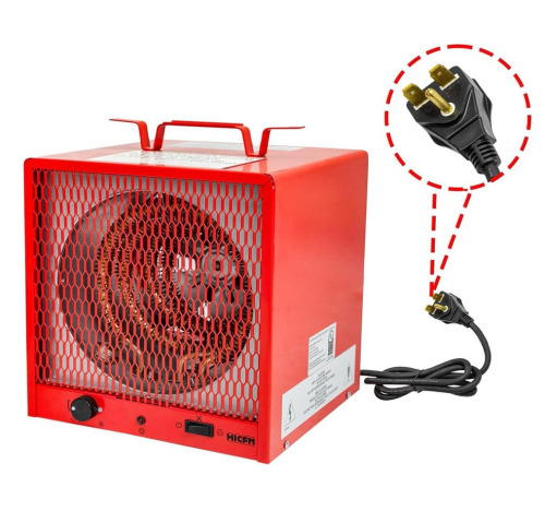 Anleolife 240V Fan-Forced Industrial Space Heater 5600W, heats Up to 600 ft&sup2;. with Fan Only Function, 6ft Cord, Integrated Thermostat Control, Carry Handle and Overheat Protection, UL Safety New In Box $299