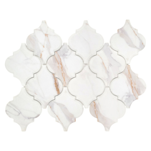 Sunwings 12" x 9" Arabesque Recycled Glass Floor & Wall Mosaic Tile New In Box $79