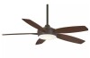 Minka Aire Espace 52 in. 5-Blade Indoor Integrated LED Ceiling Fan in Oil Rubbed Bronze/Medium Maple New In Box $499