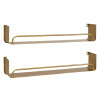 Wade Logan&reg; Jimeny Rectangular Metal Wall Shelf (Set of 2), 5.5" H x 28" W x 5.5" D New Shelf Pull $199
