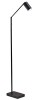 Adesso Colby Matte Black Adjustable Touch Dimmer LED Floor Lamp New In Box $299