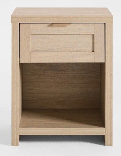 Gracie Oaks Allenside 16.9'' W 1-Drawer Manufactured Wood Nightstand New In Box $199