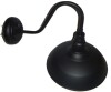 Winston Porter 14" Large Dusk To Dawn Gooseneck Light For Porch, Matte Black Outdoor Barn Light With Wall Mount, Industrial Exterior Farmhouse Wall Sconce With Photocell Sensor New In Box $199 - 2