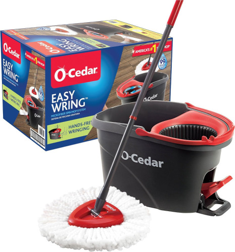 O-Cedar EasyWring Microfiber Spin Mop, Bucket Floor Cleaning System, New Shelf Pull $79