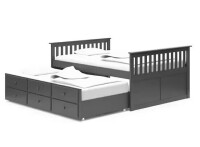 Storkcraft Marco Island Full Captain's Bed with Twin Trundle and Drawers (2 Boxes) New in Box $699