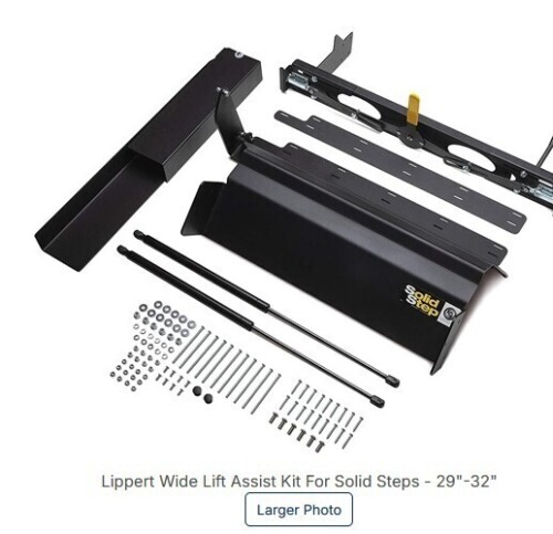 Lippert Wide Lift Assist Kit For Solid Steps - 29"-32" New in Box $299