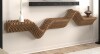 Batamex Parametric Floating Shelf Modern Geometric 3D Wavy Wooden Wall Piece $499