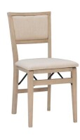 Linon Home Decor Keira Gray Wash Padded Folding Chair New in Box $399