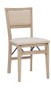 Linon Home Decor Keira Gray Wash Padded Folding Chair New in Box $399