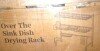 Sakugi Over-the-Sink Stainless Steel Dish Drying Rack with Utensil Holder, Knife Holder, and Hooks, Black New In Box $99 - 2