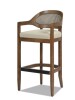 Jennifer Taylor Jennifer Americana Mid-Century Modern 30.5" Cane Back Bar Stool, Taupe Beige New in Box $599