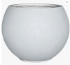 Wrought Studio 17" H x 21" Dia Round White Fiberstone Planter Pot with Drainage Hole, Extra Large Lightweight UV-Resistant Planter in White New in Box $299