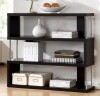 Baxton Studio Barnes 3-Shelf Modern Bookcase New in Box $299