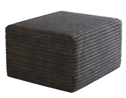 Ebern Designs Modern Corduroy Upholstery Full Compressed Ottoman Similar to Picture New In Box $299