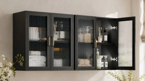 Latitude Run&reg; Mullion 48'' W x 24'' H Wall Unit New In Box $299