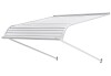 VEVOR Aluminum Awning 40 x 42 in, Durable Window Awning Door Canopy, Lightweight and Stable Aluminum Exterior Awning Rain Snow Sunlight Protection for Door Entrance Windows Patio Porch New In Box $299