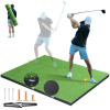 VEVOR Golf Hitting Mat, 5x4ft Artificial Turf Golf Hitting Mat, Golf Hitting Training Aids with 6 Golf Tees, Golf Practice Hitting Mat for Backyard Driving Indoor Outdoor Training New In Box $299