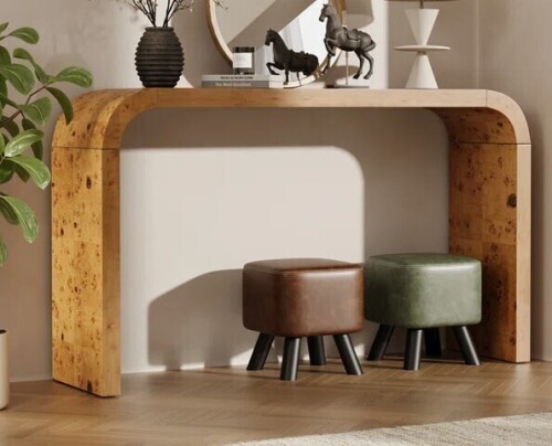 Millwood Pines Flavil 52'' W Solid Wood Console Table with Sled Base New in Box $499