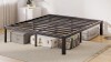 FUIOBYVV 14" King Heavy Duty Metal Bed Frame with Round Corners, Box Spring Not Required, Noise Free $299