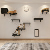 Tucker Murphy Pet&trade; KVIDA 10-Piece Cat Wall Furniture Set, Vertical Cat Wall Shelves with Cat Condo, Platforms, Sisal Scratchers & Steps for Indoor Cats, Dark Gray New In Box $199