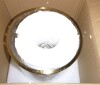 Breakwater Bay Alixandra 1-Light Clear Hammered Glass Semi Flush Mount New In Box $199 - 2