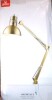 Globe Electric 62000010 32" Multi-Joint Desk Lamp with Metal Clamp, Matte Brass, White Accents, On/Off Rotary Switch on Shade, Partially Adjustable Swing Arm, Home D&eacute;cor, Office Accessory New In Box $89 - 2