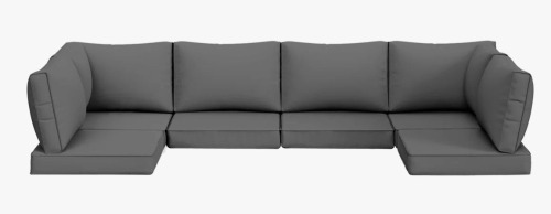 Latitude Run&reg; Abbel Outdoor 3.5'' Replaceable Cushion Cover Seat and Back Cushions (Set of 6 Cushions, 6 Backrests, 2 Corner Cushions)-Cushion Cover Set Only New In Box $299