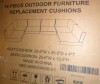 Latitude Run&reg; Abbel Outdoor 3.5'' Replaceable Cushion Cover Seat and Back Cushions (Set of 6 Cushions, 6 Backrests, 2 Corner Cushions)-Cushion Cover Set Only New In Box $299 - 3