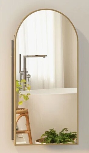 Ebern Designs Poulton W H Frameless Medicine Cabinet Mirror 4 Adjustable New Open Box $299
