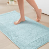 Madison Park Splendor Reversible 100% Cotton Bath Rug, 20 x 30, Blue New In Box $79