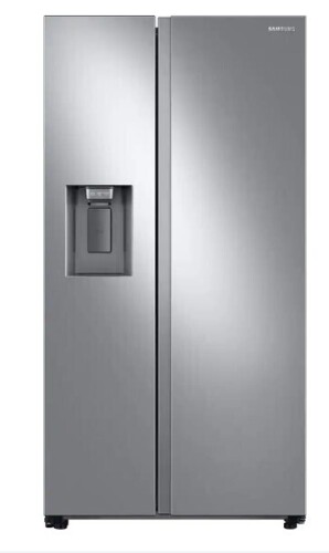 Samsung - 36 in. Wide 27.4 cu. ft. Side-by-Side Refrigerator with Large Capacity - Stainless Steel New On Working $1999